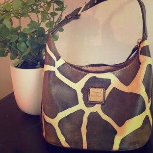 Rooney and Bourke Giraffe print purse